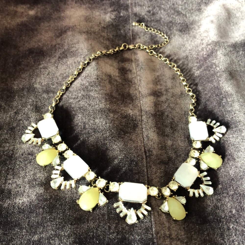 Art Deco Faux Gem Necklace